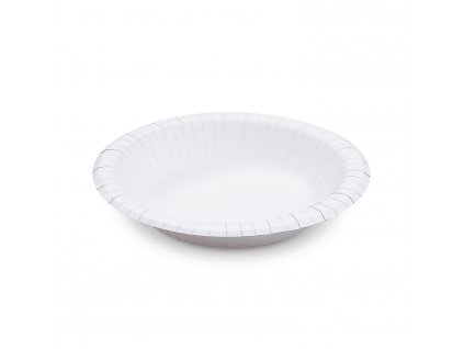 Papírová miska bílá Ø20cm 480ml 50ks