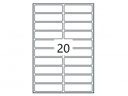 Print etikety 48x11mm, 15 listů, A6