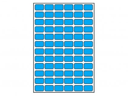 Print etikety barevné 14x9mm, 10 listů, A6, 72ks/list