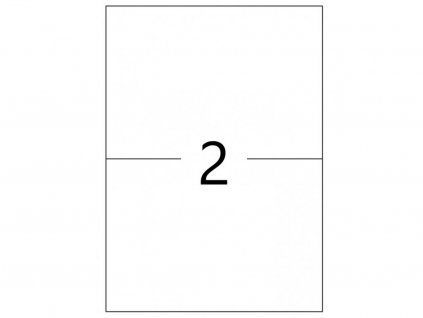 Samolepící etikety 210x148,5mm, 100 listů, A4