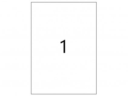 Samolepící etikety 210x297mm, 100 listů, A4