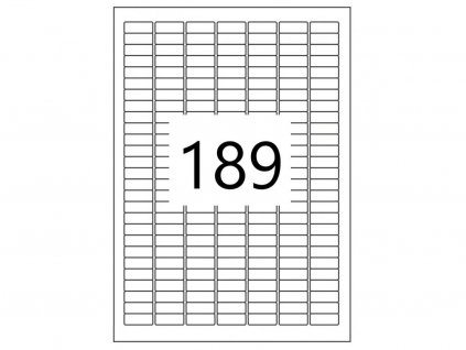 Samolepící etikety 25,4x10mm, 100 listů, A4
