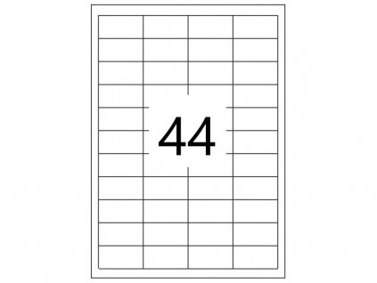 Samolepící etikety 48,5x25,4mm, 100 listů, A4