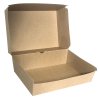 Box na hamburger IQ kraft 19,5x13,5x10 s tukovou bariérou