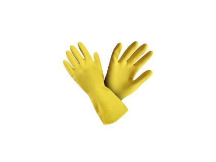uklidove rukavice zlte