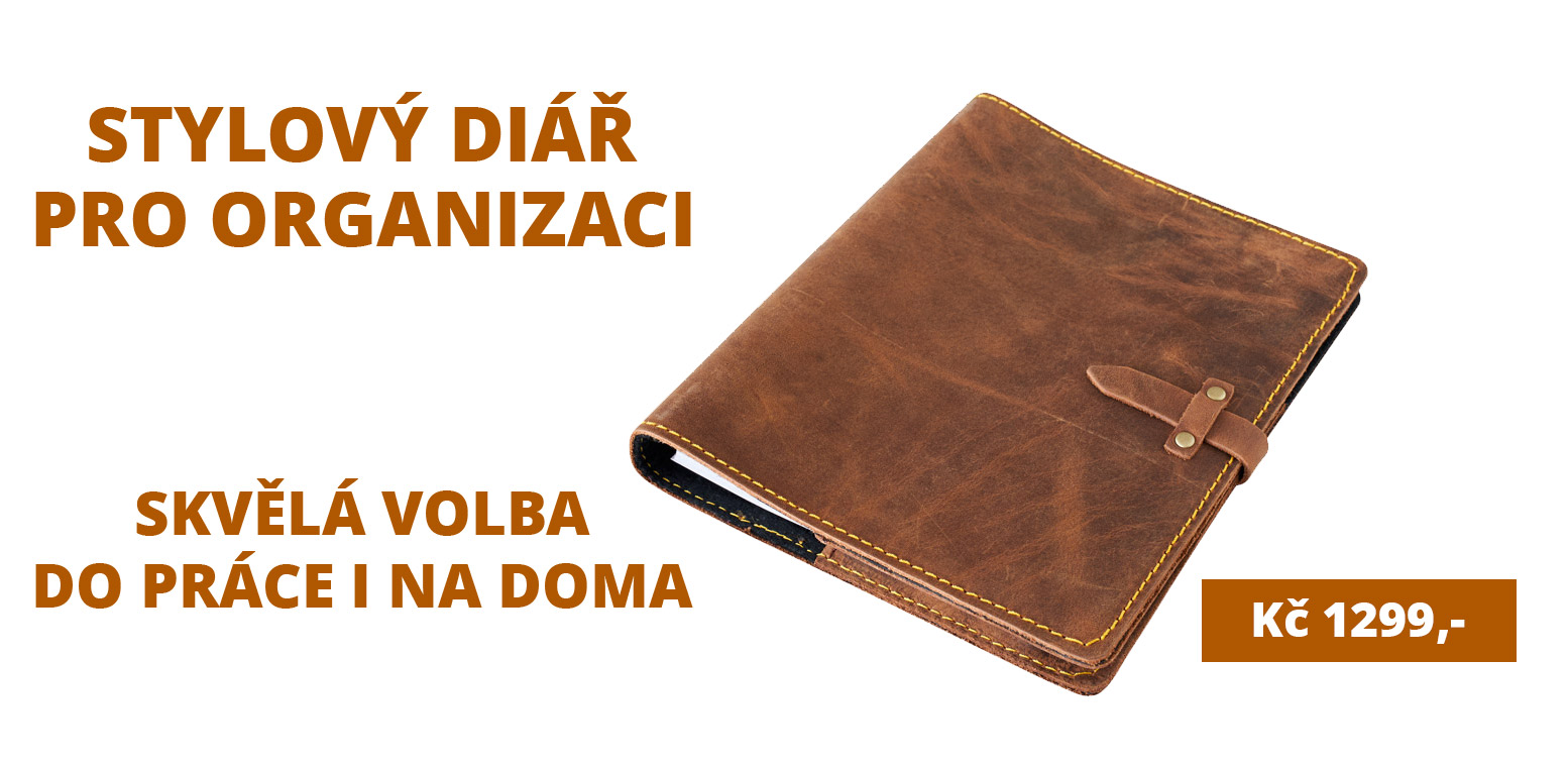 Kozeny diar a5 pro organizaci času