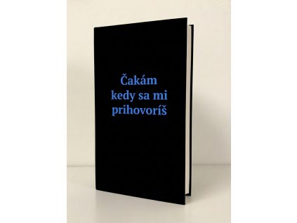 black cover blue text