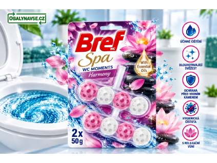 Bref Spa WC Moments Harmony 2 x 50g