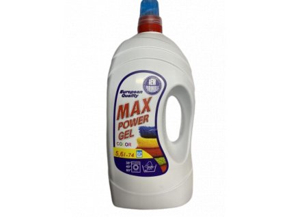 Max Power gel tekutý prací prostředek color 5,6 l