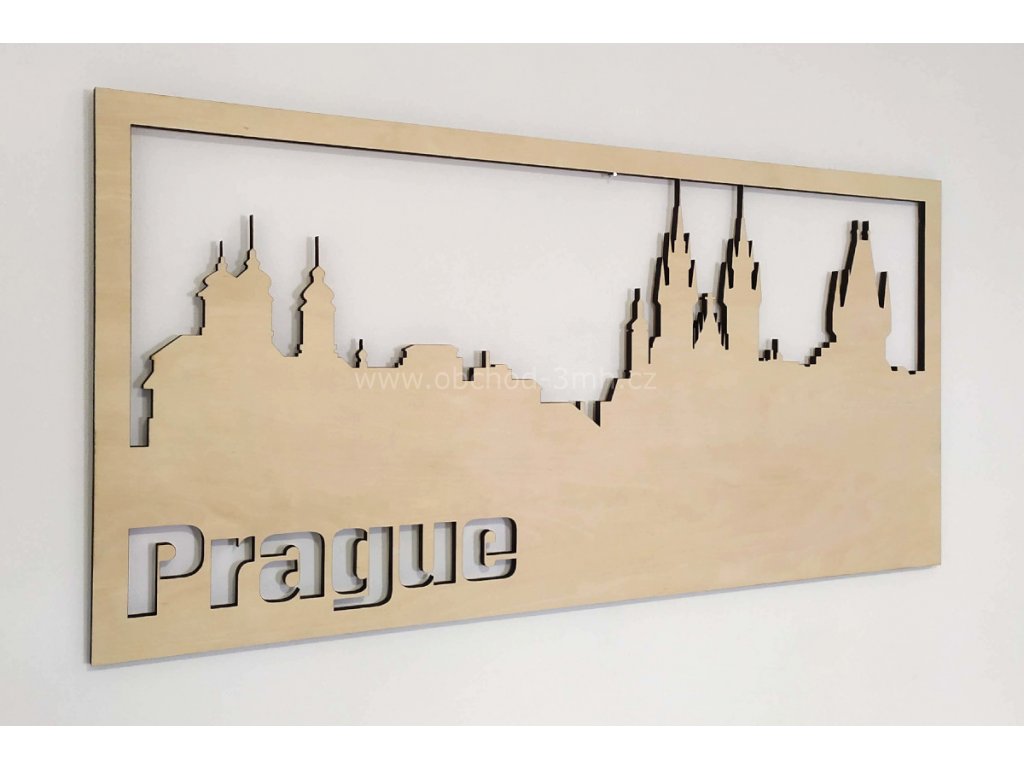 Dřevěný obraz - PRAGUE