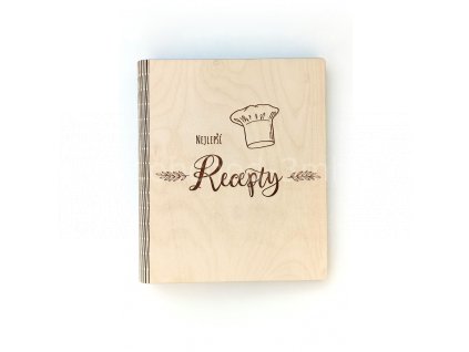 Dřevěná kuchařka - zápisník na recepty - Nejlepší recepty