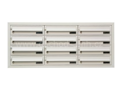 Poštovní schránka MB 01-370x110x260 v sestavě pro zazdění