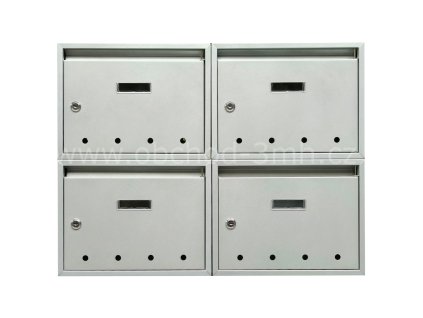 Poštovní schránka PE-01 320x240x60 mm S OTVORY v sestavě na stěnu