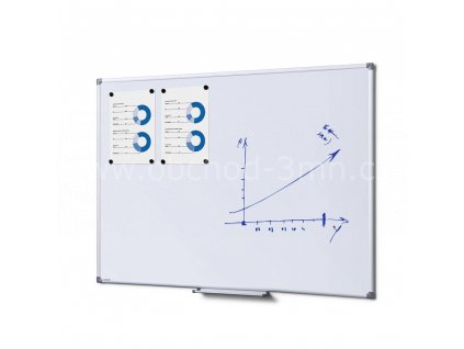 Popisovatelná magnetická tabule - Whiteboard SCRITTO 90x120 cm