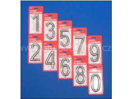 2484 cislo domovni 4 75mm samolepici brouseny nikl
