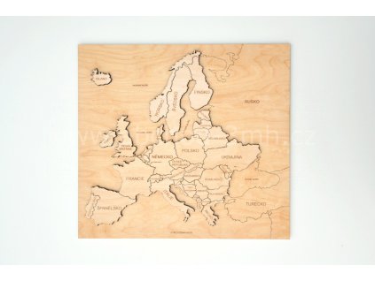 3D puzzle - Mapa Evropy