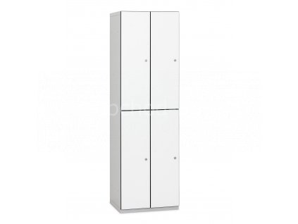 Šatní skříňka 4-boxová Modular 1970 x 600 x 500 mm - lamino/kov