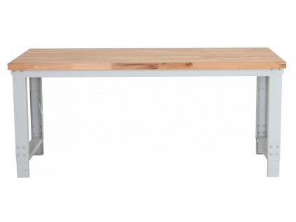 Dílenský stůl 1500 x 655–1005 x 700 mm, kov a spárovka