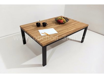 Kovový konferenční stolek ECHT I6/3 - masivní deska dub