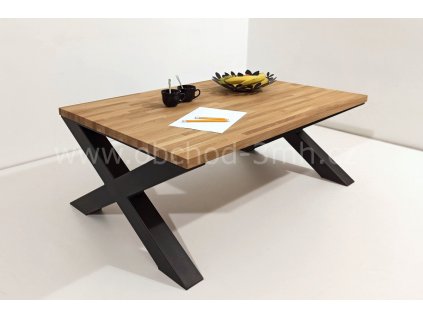 Konferenční stolek X8 - masivní deska dub