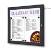 Menu vitrína 2xA4, LED,v černé barvě RAL9005