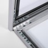 Menu vitrína 4xA4, LED,v černé barvě RAL9005