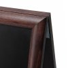 Dřevěné áčko s křídovou tabulí 68x120, tmavě hnědá