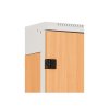 Šatní skříňka 1-dveřová, 1970 x 420 x 500 mm - lamino/kov