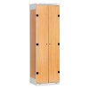 Šatní skříňka 2-dveřová, 1970 x 600 x 500 mm - lamino/kov