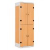 Šatní skříňka 4-boxová, 1525 x 600 x 500 mm - lamino/kov