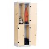 Šatní skříňka 4-boxová, 1525 x 600 x 500 mm - lamino/kov