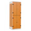 Šatní skříňka 4-boxová, 1750 x 600 x 500 mm - lamino/kov