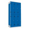 Šatní skříňka 6-boxová, 1970 x 900 x 500 mm - kovová