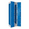 Šatní skříňka 8-boxová, 1970 x 600 x 500 mm - kovová