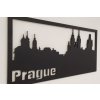 Dřevěný obraz - PRAGUE - BAREVNĚ LAKOVANÝ