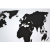 Nástěnná dřevěná MAPA SVĚTA XXL 240x121 cm - BAREVNĚ LAKOVANÁ