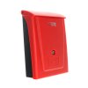 Plastová schránka POSTA černočervená
