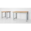 Dílenský stůl 1200 x 655–1005 x 700 mm, kov a spárovka