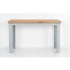 Dílenský stůl 1200 x 655–1005 x 700 mm, kov a spárovka