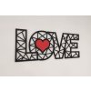 Dřevěný obraz - LOVE - BAREVNĚ LAKOVANÝ