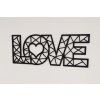 Dřevěný obraz - LOVE - BAREVNĚ LAKOVANÝ