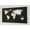 Nástěnná dřevěná MAPA SVĚTA - INVERT - BAREVNĚ LAKOVANÁ