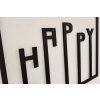 Dřevěný obraz - BE HAPPY - barevně lakovaný