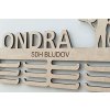 Věšák na medaile s fotorámečky běh