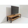 Kovový televizní stolek ECHT I6/3 - masivní deska DUB