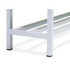 Šatní lavice s věšáky oboustranná, 1800 x 1500 x 830 mm - lamino/kov