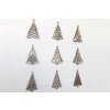 Dřevěné vánoční ozdoby - sada TREE - 9 ks