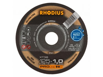 rhodius kotouc rezny xt38 125x1 0x22 23 204621