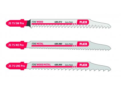 Sada pilových plátků na dřevo, kov, demontážJS 75 Pro Set VE 3
