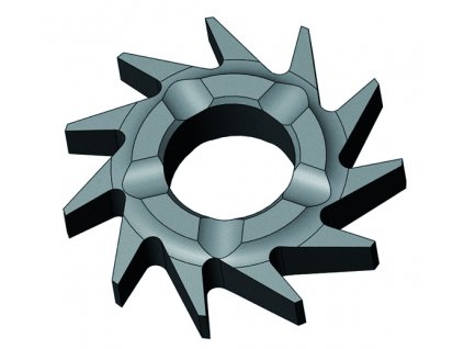 Tvrdokovová frézovací kolečka, plochá